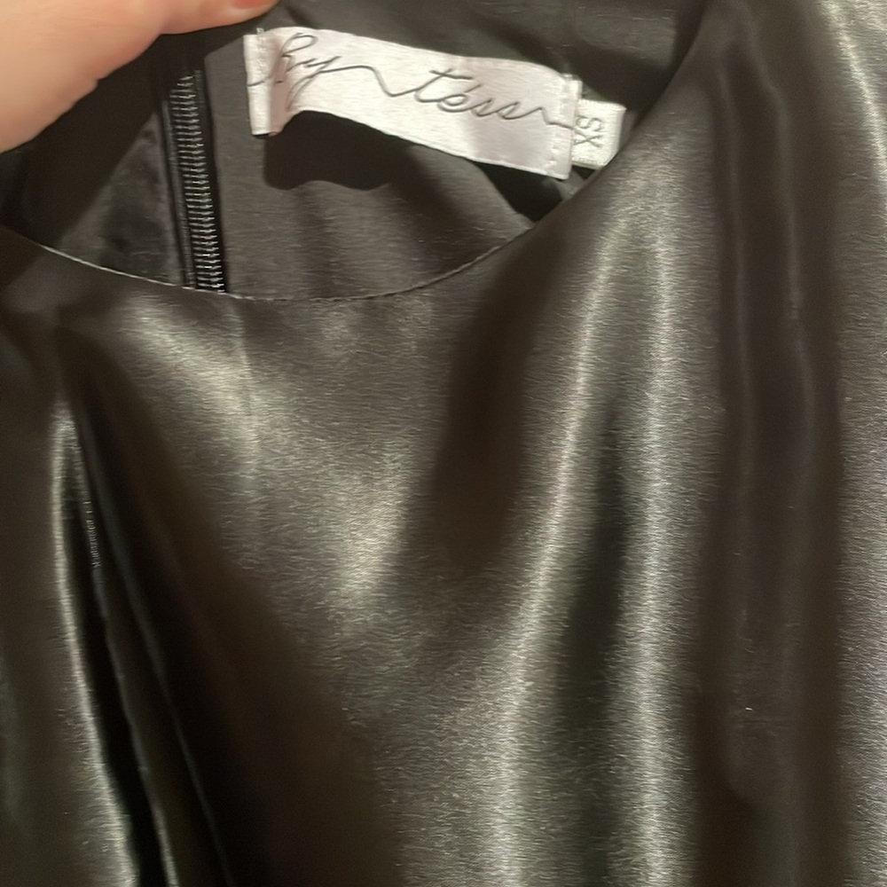 ByTess Black Satin Dress - Picture 4 of 5